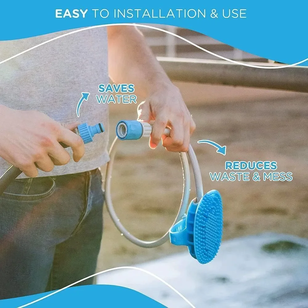 Aquapaw Equine Grooming Tool for Large Animals and Extra-Large Dogs - 3-in-1